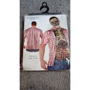 Underwraps Skeleton With Guts Men's Halloween Costume Scarry Horror One Size